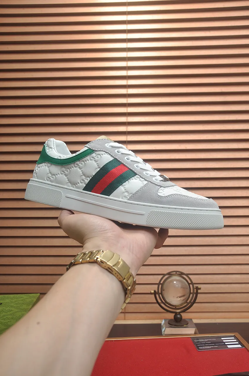 Men's men's shoes💰440💶[GUCCI] official website 1:1 men's sports shoes are now on the market. They are made of original fabric + water-dyed sheepskin lining, plus the official website original 1:1 comfortable outsole. Fashionable and versatile, super comfortable and breathable. Standard shoe size 38/45 (custom-made size 45 is non-refundable)